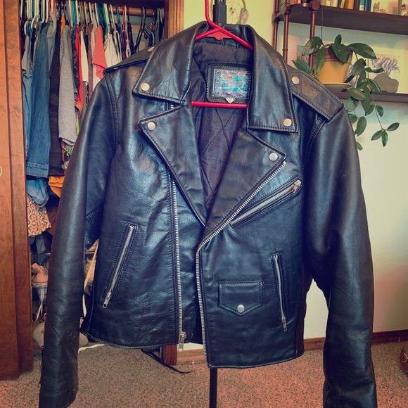 Genuine Leather **VINTAGE** biker jacket